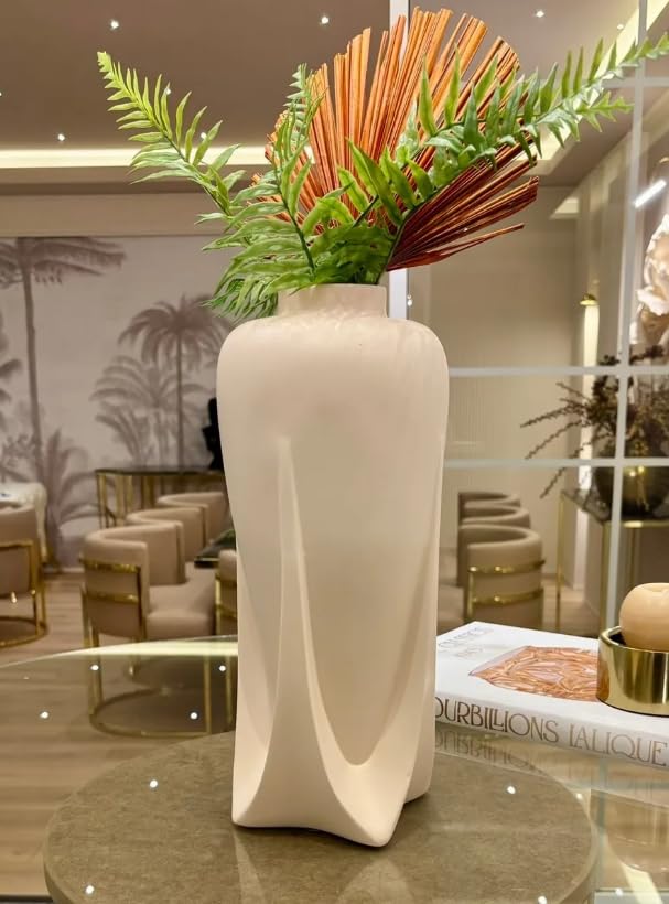 Modern Ceramic Vases Set of 2 or Single Piece, Unique Art Pottery Vase for Table or Shelf Display, Ceramic Modern Vase, Tall Modern Pottery