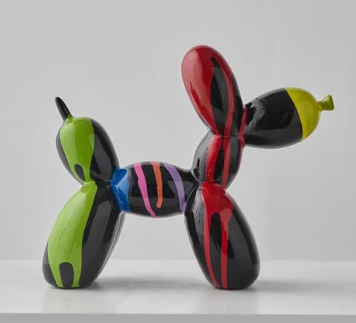 Balloon Dog Statue, Polyester Balloon Dog Figurine, Balloon Puppy Shelf Table Decor, Balloon Puppy Figurine, Balloon Animal Decor