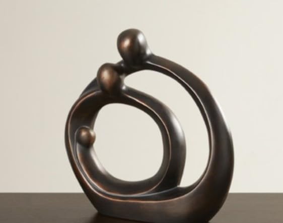 Abstract Family Statue, Modern Abstract Family Statue, Handmade Abstract Family Sculpture, Abstract Family Decor, Family Statue