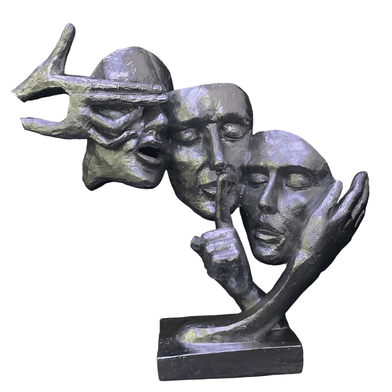 Abstract Three Face Sculpture, Modern Art Decor, Tabletop Statue, Modern Face Sculpture, Face Sculpture, Face Statue, Modern Face Decor, Face Figurine, Modern Face Statue
