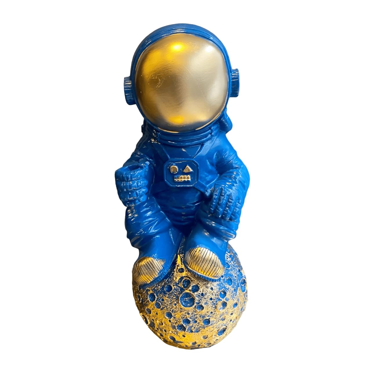 Astronaut On Moon Sculpture, Astronaut Figurine, Space-Themed Home Decor, Astronaut Ornament For Shelves, Unique Space Gifts, Space Decor, Astronaut Sculpture