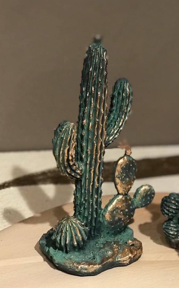 Decorative Cactus Statue, Polyester Cactus Decor, Cactus Statue, Cactus Home Decor, Artificial Cactus Art, Cactus Table Decor, Cactus Decor
