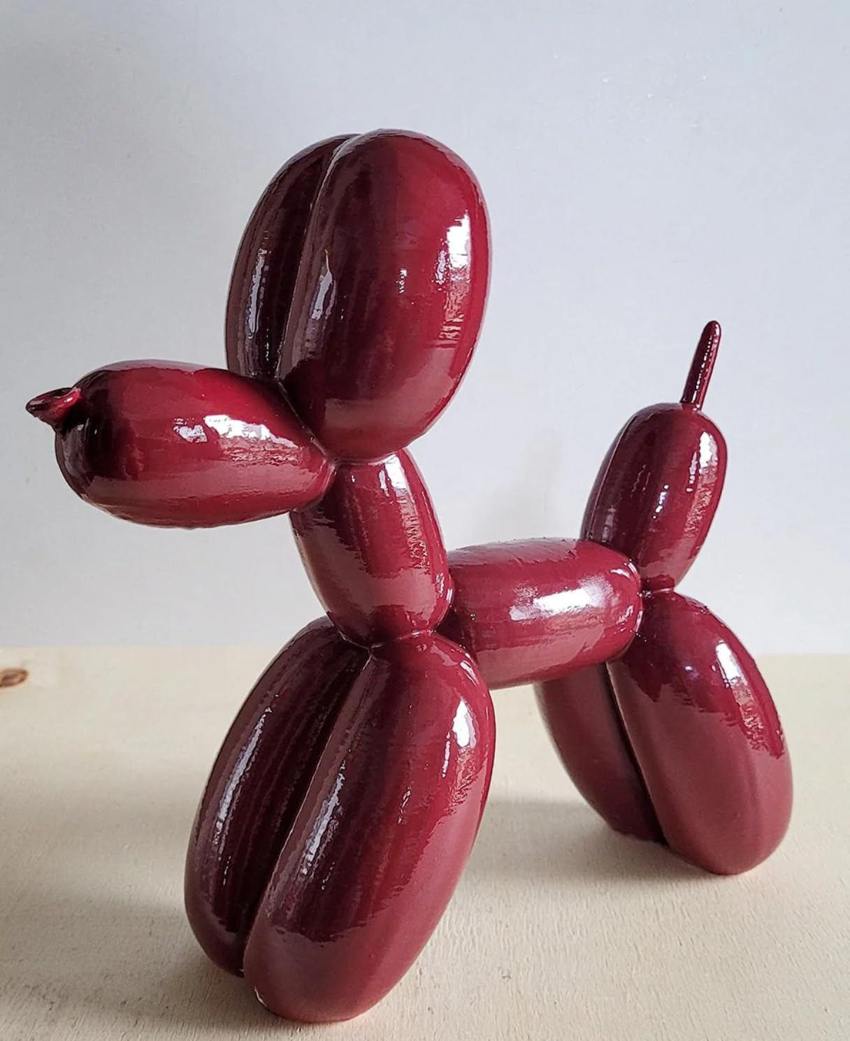 Balloon Dog Statue, Polyester Balloon Dog Figurine, Balloon Puppy Shelf Table Decor, Balloon Puppy Figurine, Balloon Animal Decor
