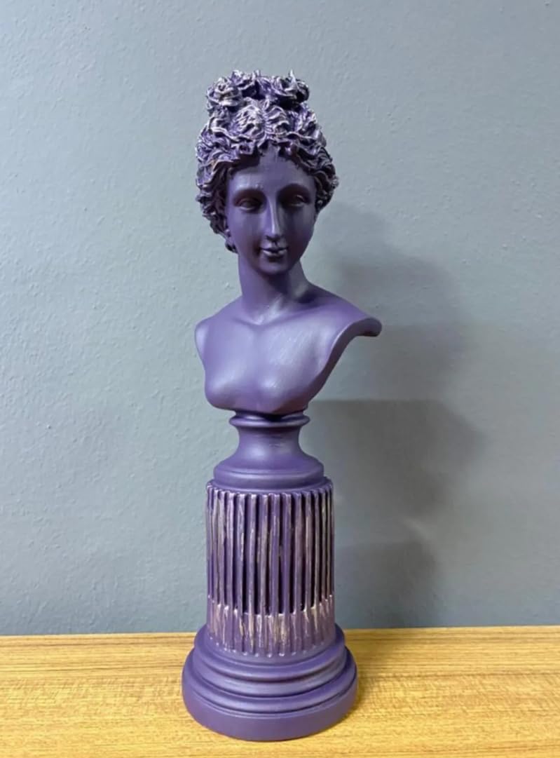 Female Bust Sculpture,Elegant Bust Statue on Decorative Pedestal, Lafayette Sculpture, Lafayette Bust Decor, Greek Bust Statue, Lafayette Statue, Lafayette Figurine