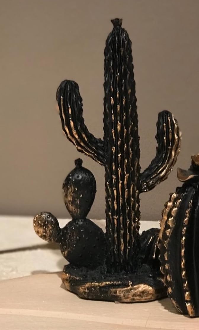 Decorative Cactus Statue, Polyester Cactus Decor, Cactus Statue, Cactus Home Decor, Artificial Cactus Art, Cactus Table Decor, Cactus Decor