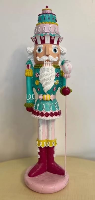 Christmas Nutcracker Soldier Figurine, Colorful Nutcracker Soldier, Festive Nutcracker Statue, Soldier Pastry Maker, Nutcracker Sculpture, Nutcracker Figurine, Nutcracker Soldier Sculpture