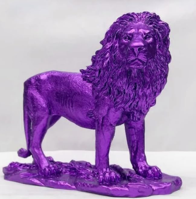Majestic Lion Statue, Lion Figurine, Handmade Lion Sculpture for Shelf or Desk Display, Lion Statue Decor, Animal Sculpture Gift