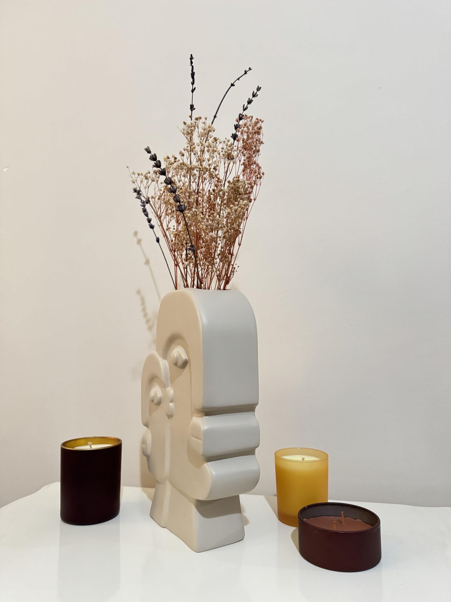 Ceramic Face Art Vase, Flower Face Vase, Abstract Face Sculpture, Nordic Style Vase, Nordic Rustic Decoration, Home Accents, Picasso Vase, Face Vase, Face Art Vase, Abstract Face Vase