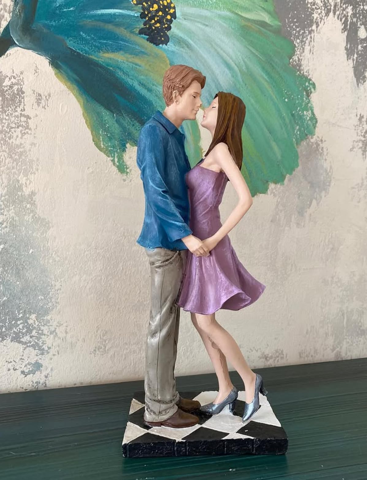 Dancing Couple Sculpture, Romantic Couple Figurine, Anniversary Gift Figurine, Handcrafted Love Couple Statue, Love Couple Sculpture, Love Couple Figurine, Love Couple Statue