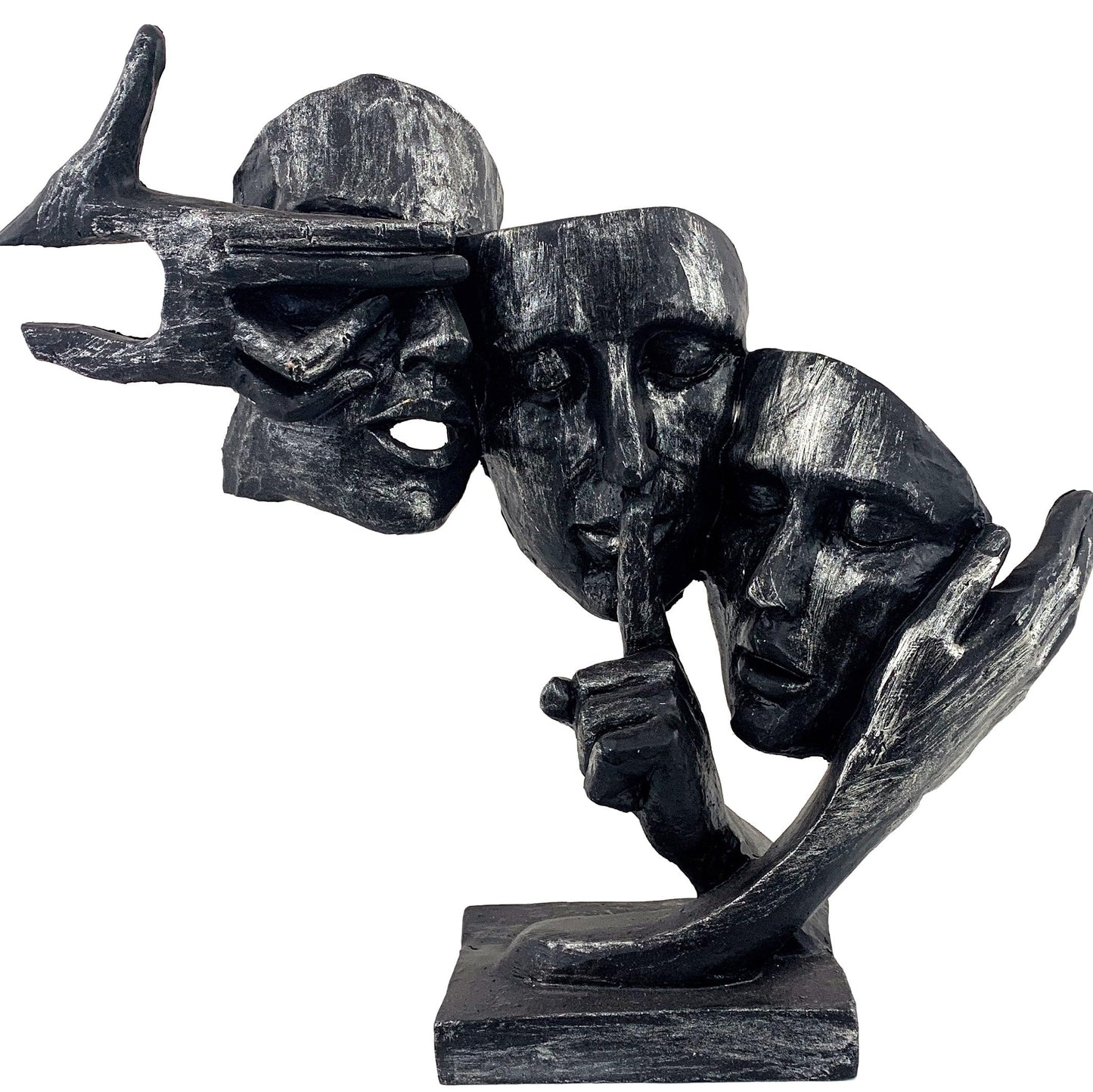 Abstract Three Face Sculpture, Modern Art Decor, Tabletop Statue, Modern Face Sculpture, Face Sculpture, Face Statue, Modern Face Decor, Face Figurine, Modern Face Statue