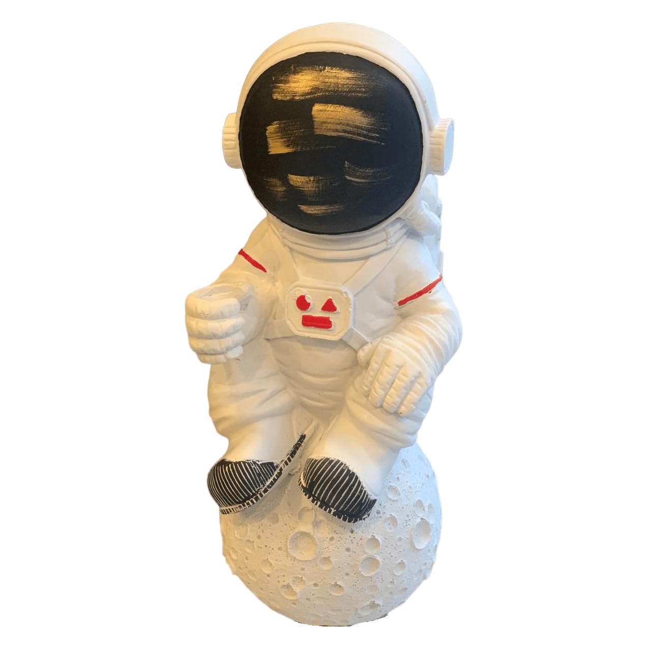 Astronaut On Moon Sculpture, Astronaut Figurine, Space-Themed Home Decor, Astronaut Ornament For Shelves, Unique Space Gifts, Space Decor, Astronaut Sculpture