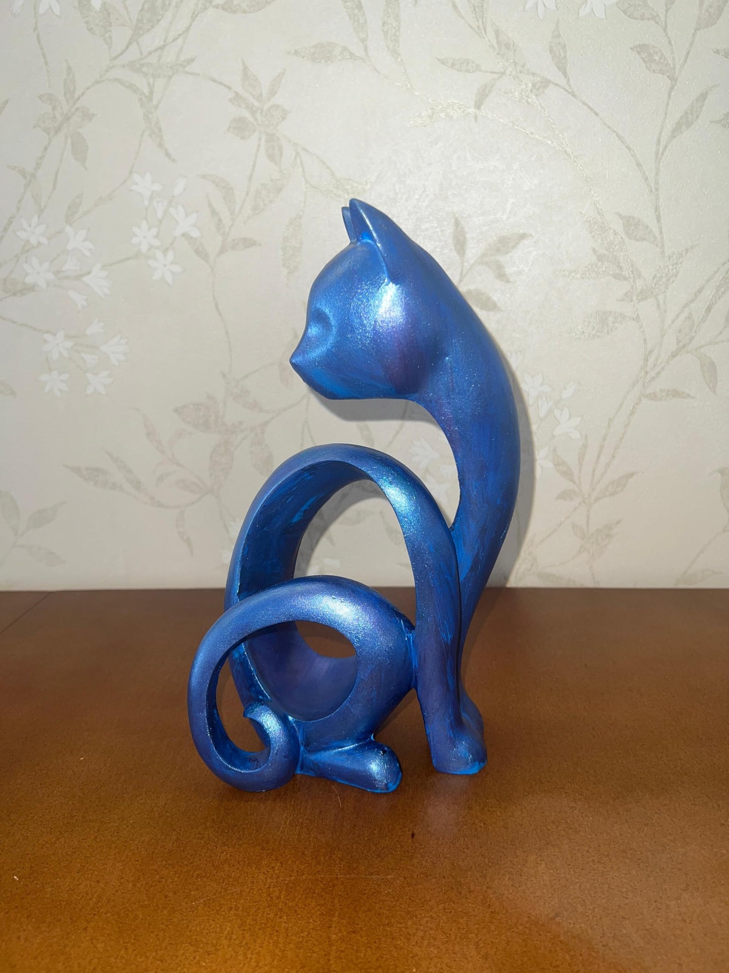 Abstract Cat Sculpture, Minimalist Cat Figurine, Geometric Cat Ornament, Cat Lover Gift, Home Accent, Geometric Cat Statue, Cat Sculpture, Cat Figurine