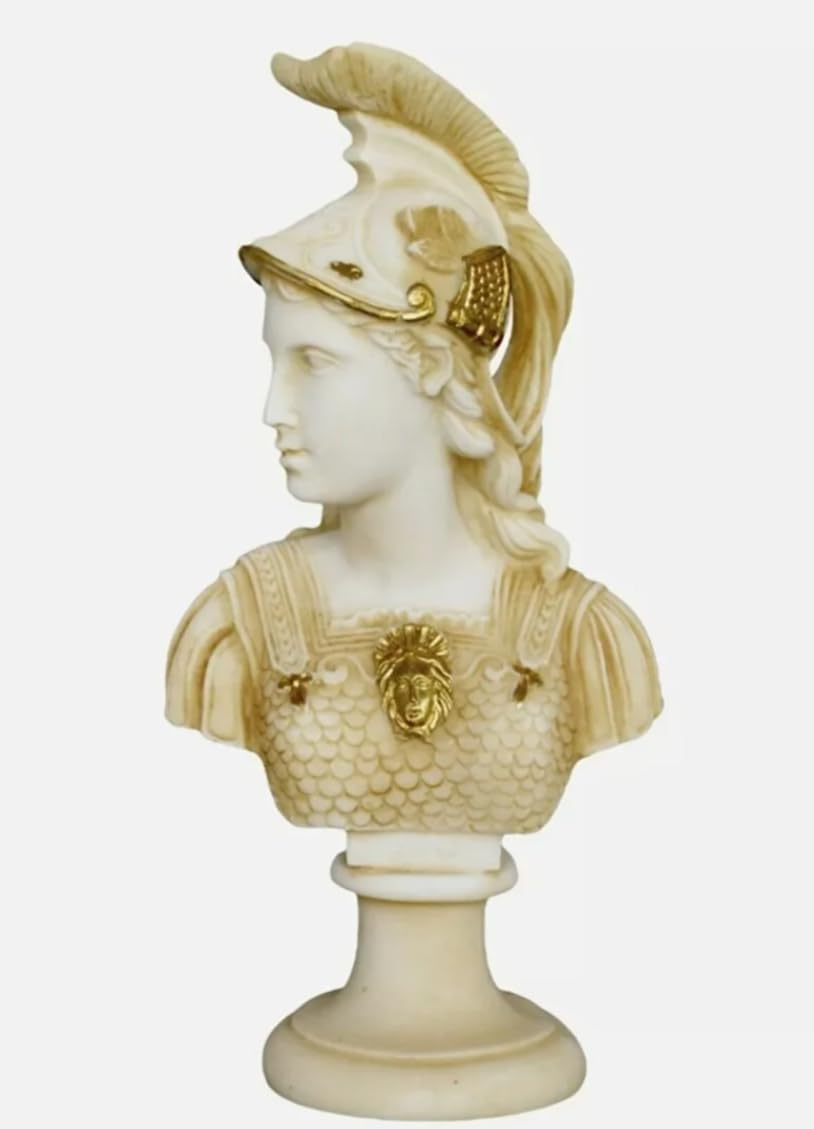 Athena Bust Sculpture, Greek Bust Statue, Polyester Ancient Greek Decor, Athena Statue, Athena Bust Statue, Athena Greek Decor, Greek Decor, Athena Statue, Athena Sculpture