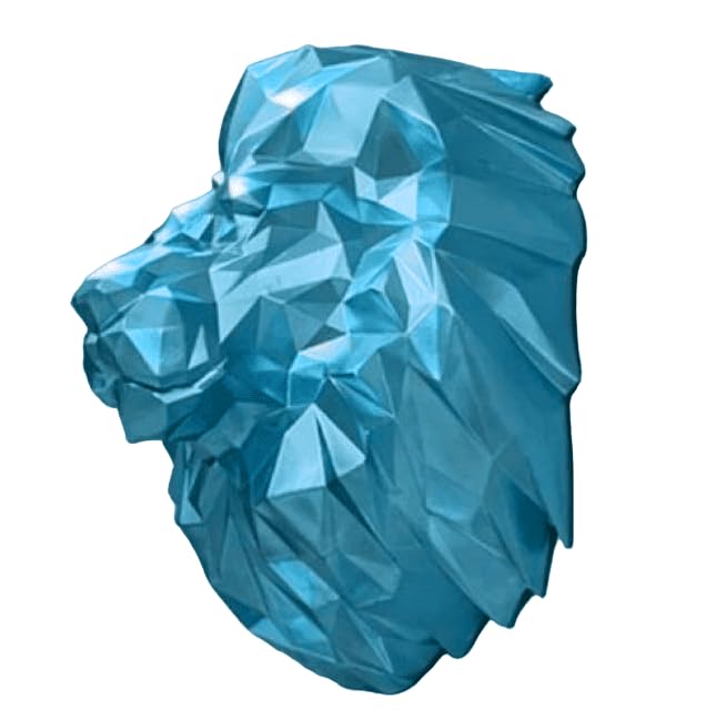 3D Lion Head Wall Sculpture, Geometric Lion Wall Art, Abstract Lion head Wall Decor, Lion Head Wall Decor, Lion Head Wall Sculpture, Lion Head Wall Statue, Lion Head Wall Decor