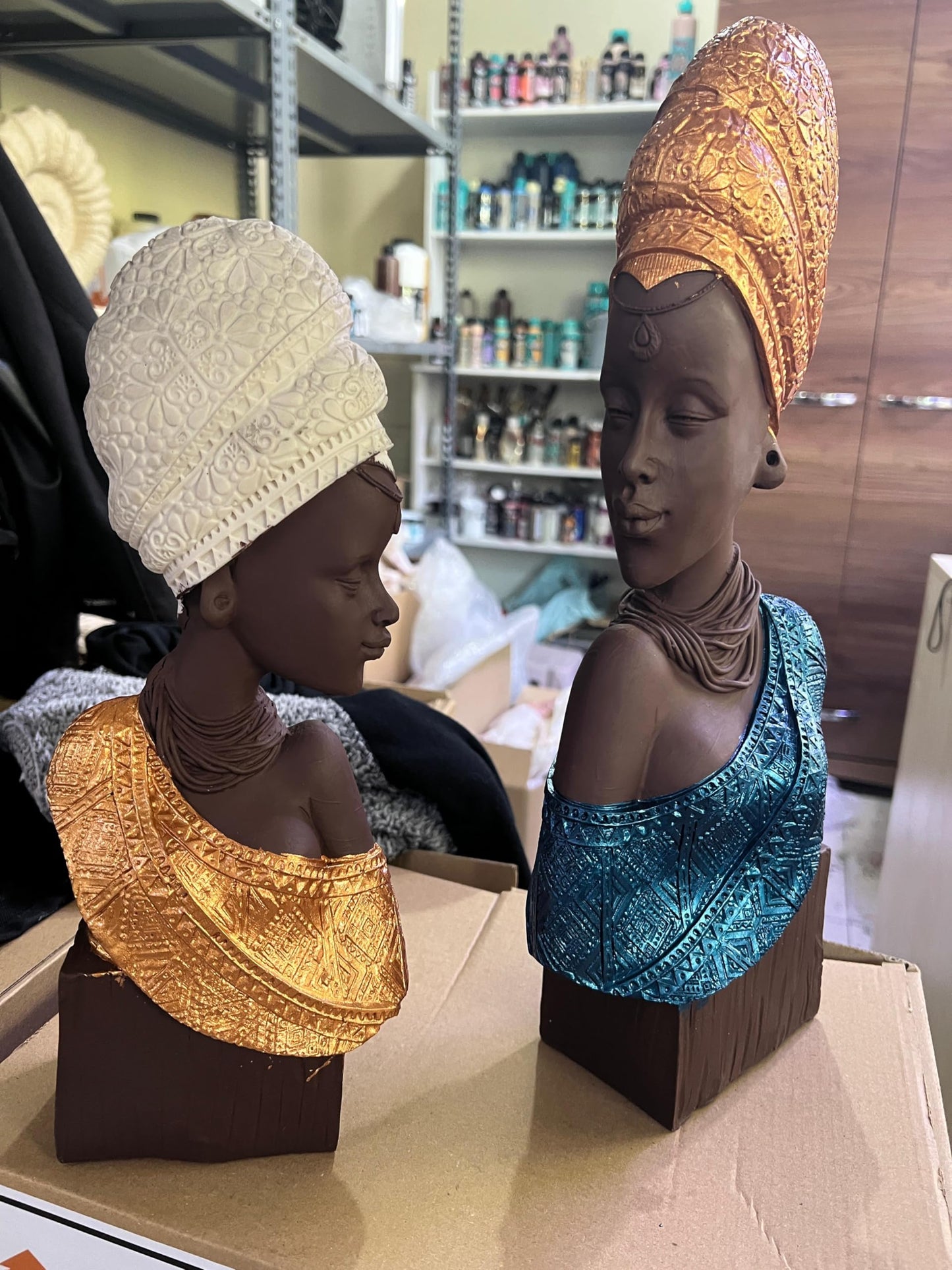 African Woman Bust Sculpture, Traditional African Art Decor, African Woman Sculpture, Ethnic Style Sculpture, Traditional African Decor, African Woman Statue