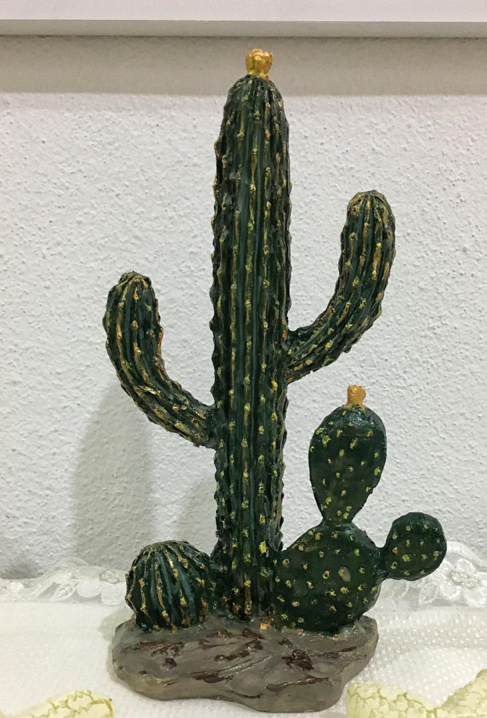 Decorative Cactus Statue, Polyester Cactus Decor, Cactus Statue, Cactus Home Decor, Artificial Cactus Art, Cactus Table Decor, Cactus Decor