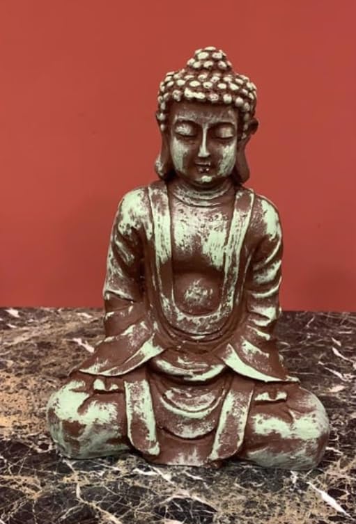 Meditating Buddha Statue, Polyester Buddha Figurine, Small Buddha Sculpture, Buddha Statue in Meditation Pose, Buddha Sculpture