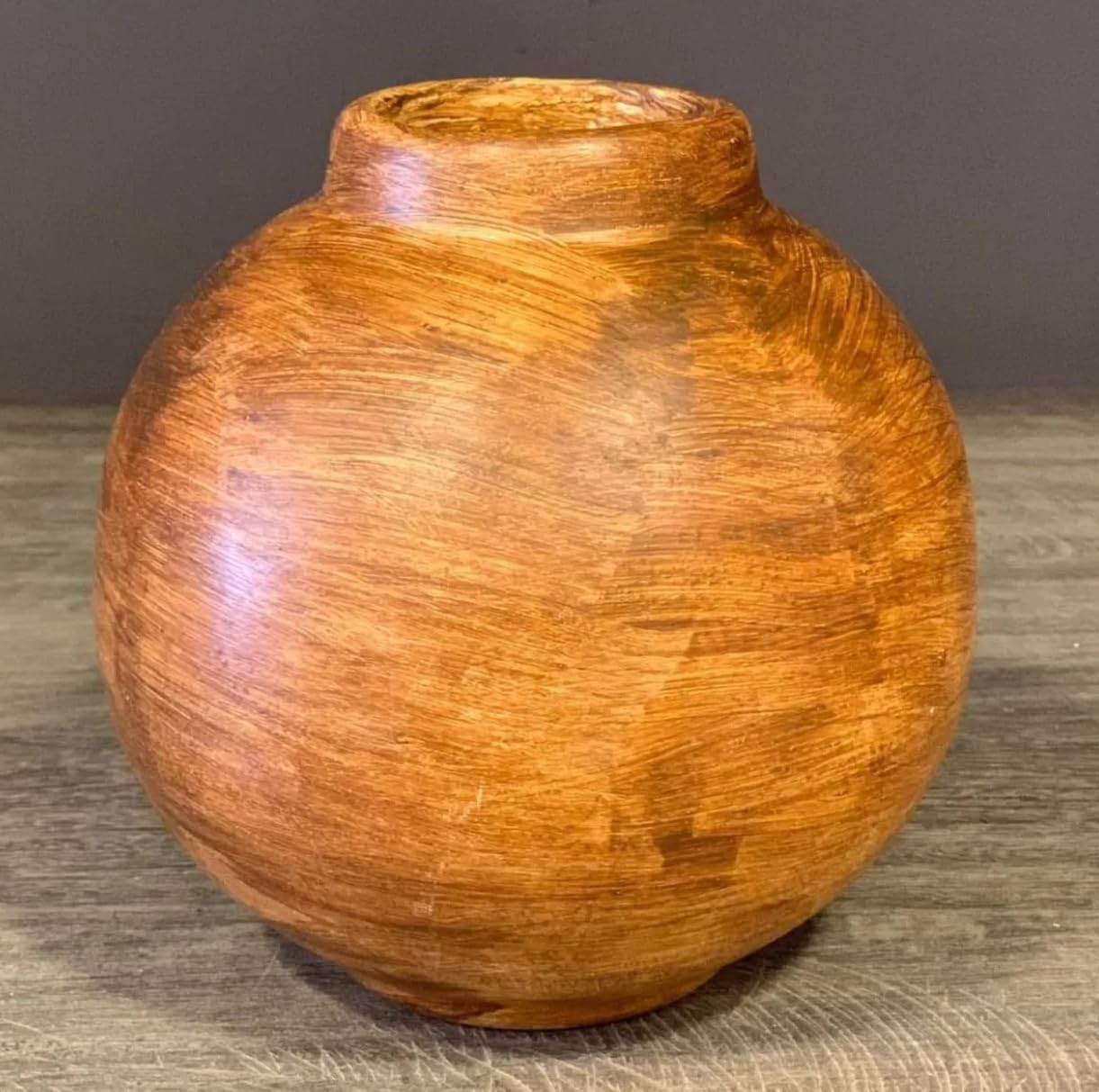 Handmade Sphere Ceramic Vase, Moon Jar, Modern Decor Sphere Vase, Sphere Flower Vase, Home Decor, Minimalist Decor, Hand-Painted Sphere Vase, Flower Vase, Sphere Vase