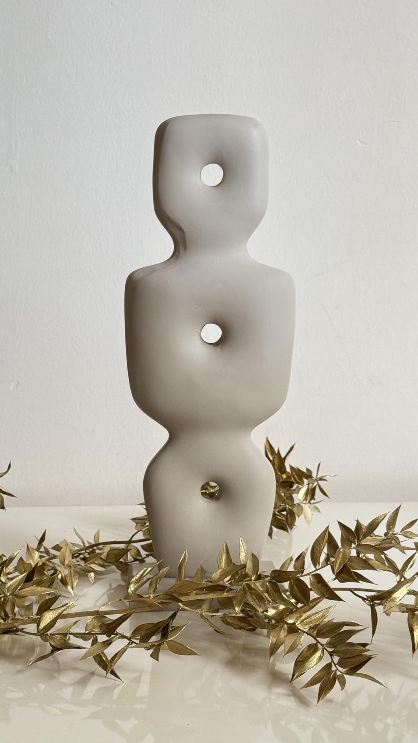 Minimalist Abstract Sculpture, 3 Hole Figurine, Geometric Figure Statue, Abstract Home Decor, Abstract Decor, Abstract Statue, Abstract Sculpture, Abstract Objects