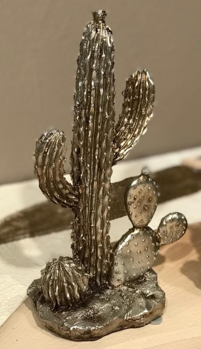 Decorative Cactus Statue, Polyester Cactus Decor, Cactus Statue, Cactus Home Decor, Artificial Cactus Art, Cactus Table Decor, Cactus Decor