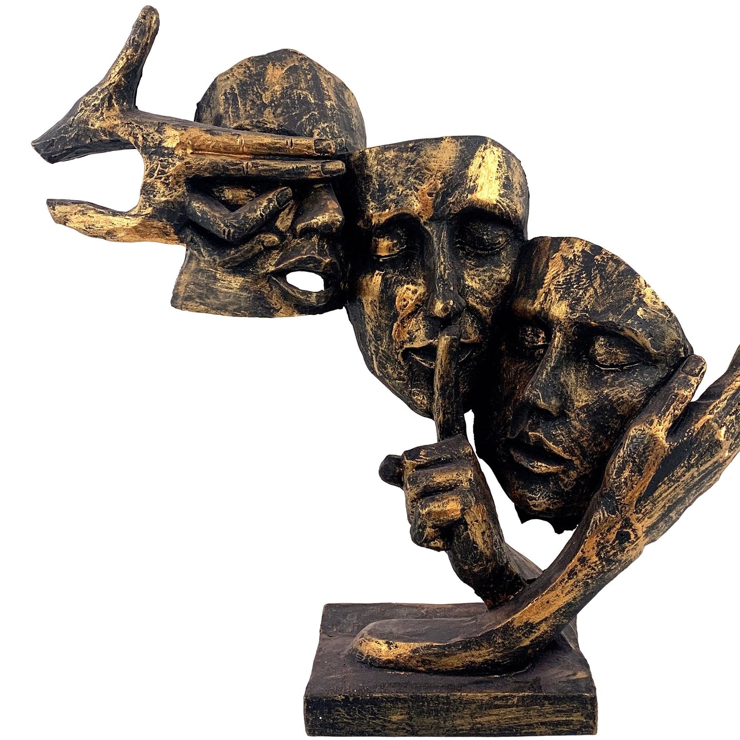 Abstract Three Face Sculpture, Modern Art Decor, Tabletop Statue, Modern Face Sculpture, Face Sculpture, Face Statue, Modern Face Decor, Face Figurine, Modern Face Statue