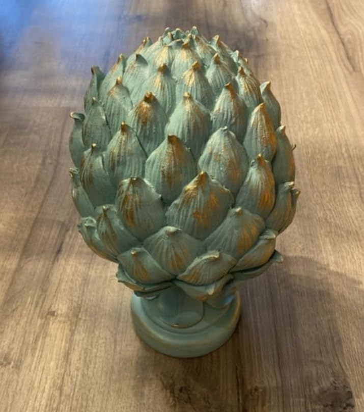 Decorative Artichoke Sculpture, Elegant Artichoke Decor, Polyester Artichoke Sculpture, Artichoke Statue, Polyester Artichoke Statue