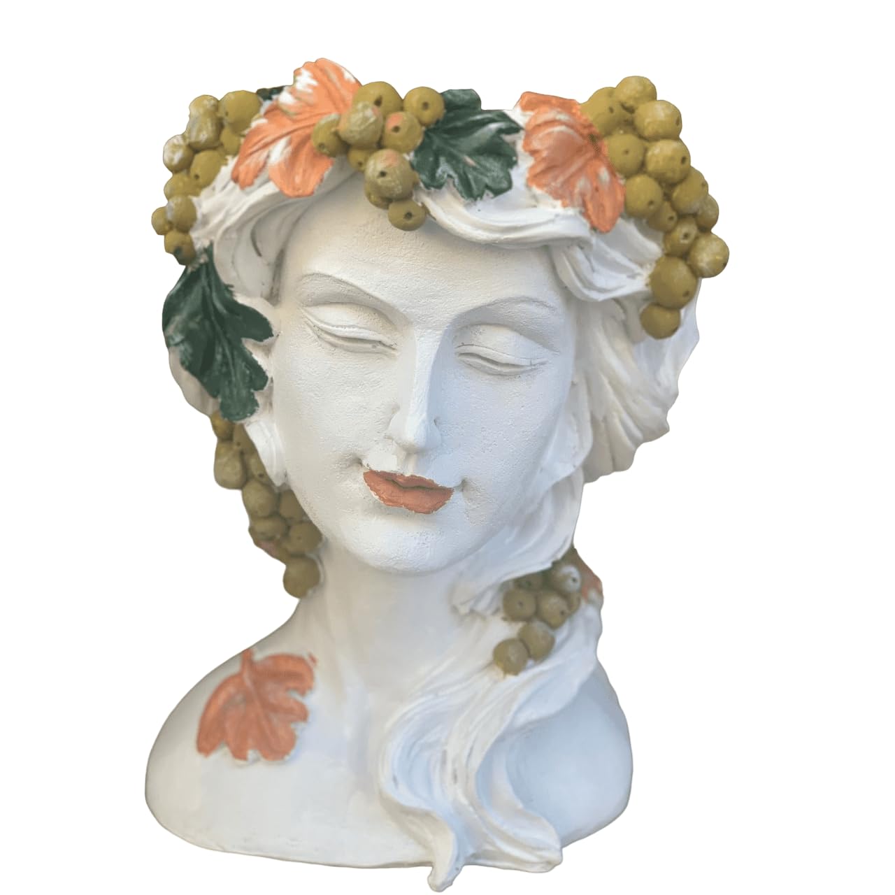 Female Bust Pot, Elegant Female Bust Planter, Romantic Floral Head Pot, Indoor Garden Decor, Female Bust Planter, Romantic Floral Head Pot, Romantic Planter, Romantic Pot