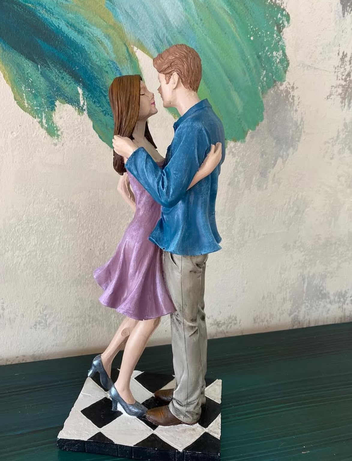Dancing Couple Sculpture, Romantic Couple Figurine, Anniversary Gift Figurine, Handcrafted Love Couple Statue, Love Couple Sculpture, Love Couple Figurine, Love Couple Statue
