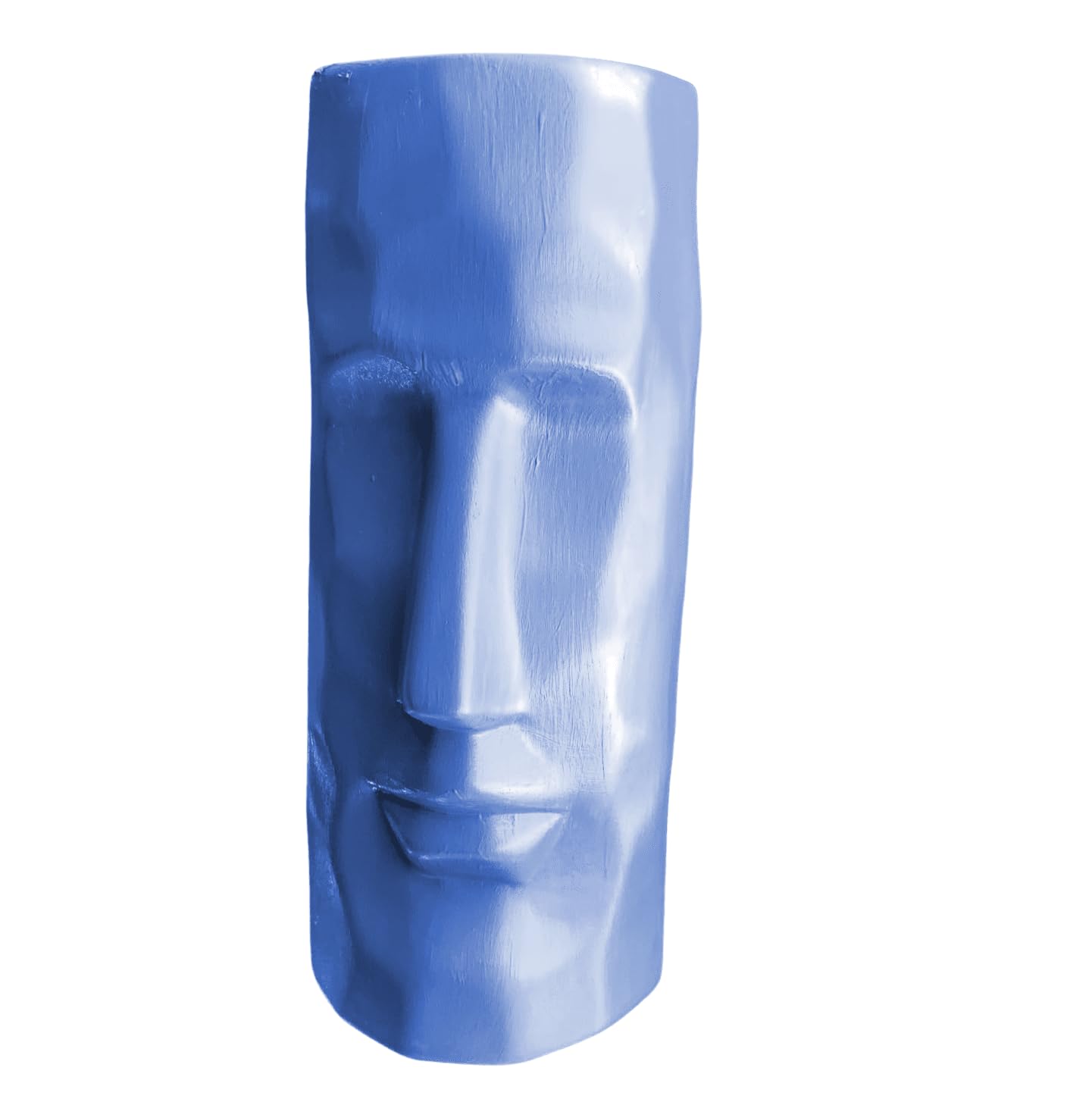 Moai Head Ceramic Vase, Face Ceramic Vase, Moai Head Vase, Face Shape Flowerpot, Polynesian Head Planter, Abstract Sculpture Vase, Face Vase, Moai Vase, Face Flowerpot Vase