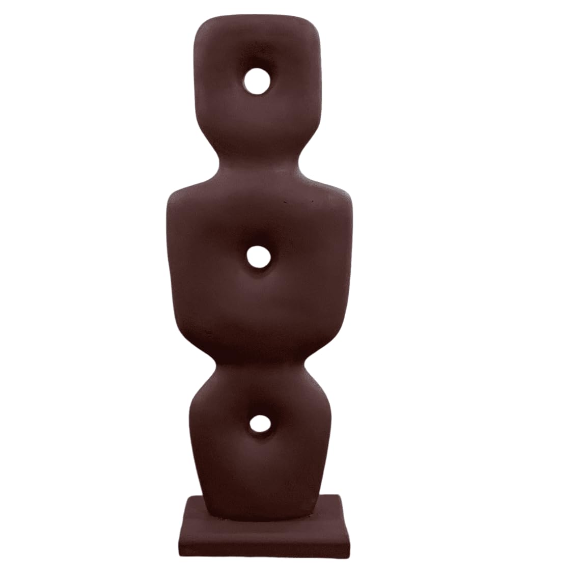 Minimalist Abstract Sculpture, 3 Hole Figurine, Geometric Figure Statue, Abstract Home Decor, Abstract Decor, Abstract Statue, Abstract Sculpture, Abstract Objects