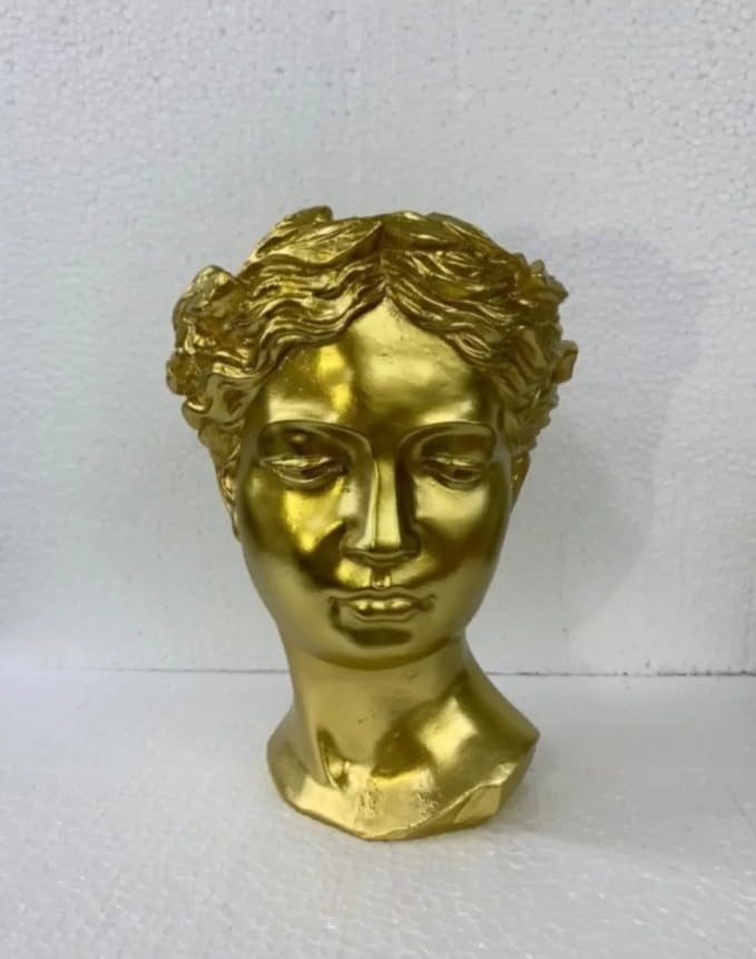 Elegant Face Planter Head Vase, Indoor Home Decor Accent, Helen Head Vase, Helen Head Flowerpot, Helen Head Pot,Unique Decorative Flower Pot, Helen Vase