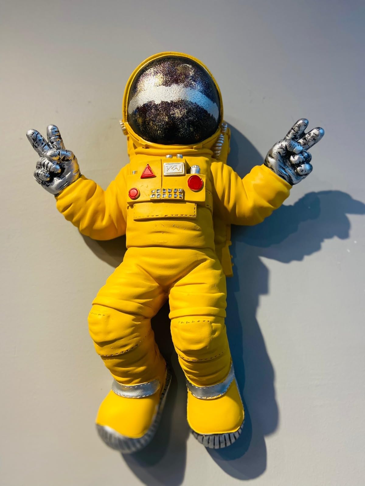 Astronaut Wall Sculpture, Space-themed Wall Decor, Astronaut Decor For Walls, Space Explorer Decorative Figurine, Astronaut Wall Figurine, Astronaut Wall Decor