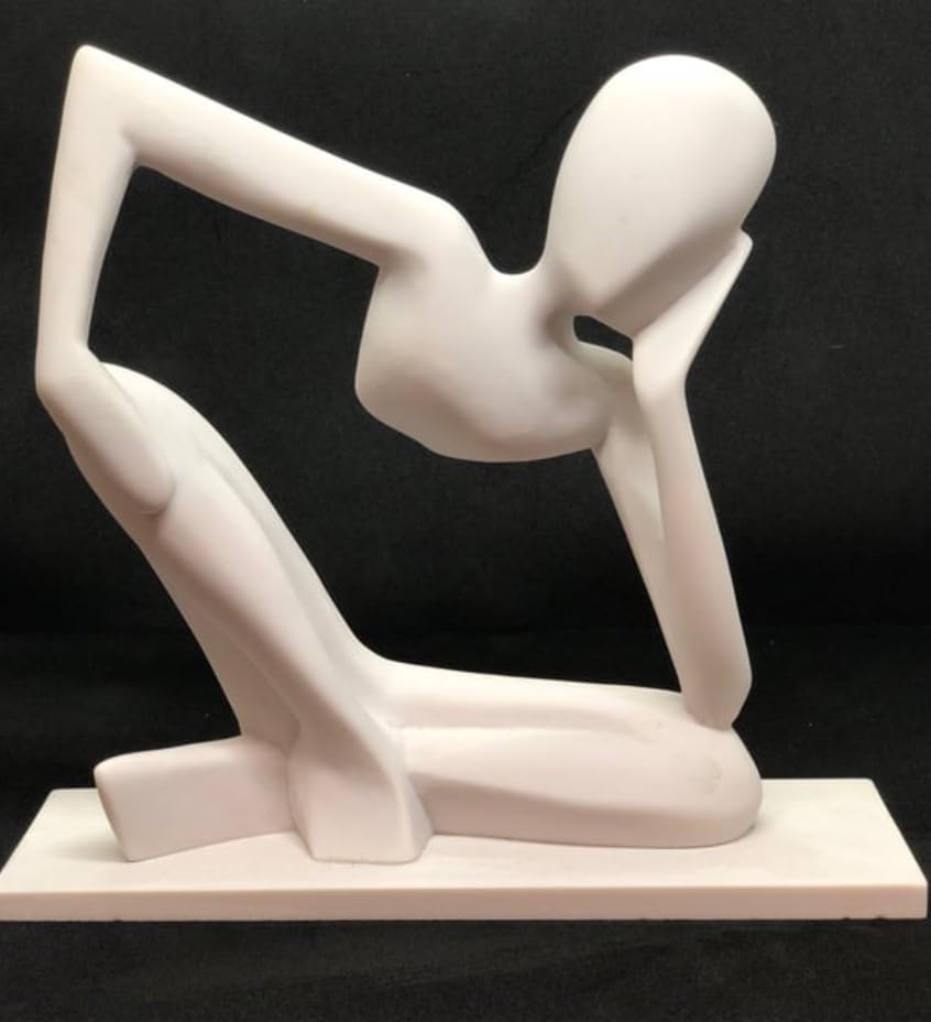 Abstract Thinker Statue, Modern Thinker Statue, Polyester Thinker Figurine, Thinker Man Decor, Thinker Statue, Thinker Sculpture, Thinker Man Sculpture, Thinker Man Statue