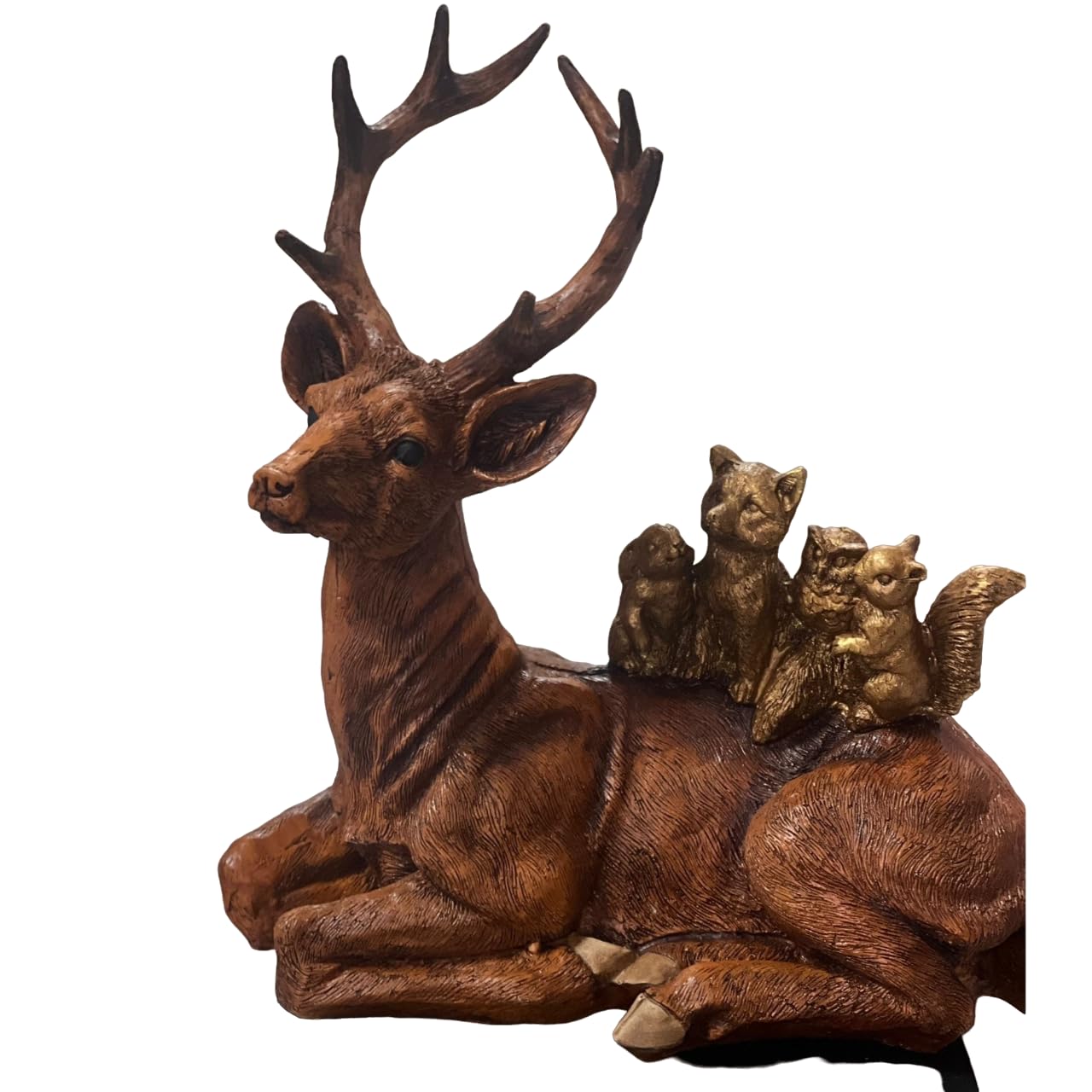 Handmade Deer Figurine, Winter Home Decor, Deer Ornament, Decorative Deer Figurine, Holiday Gift, Christmas Tabletop Decor, Deer Sculpture, Deer Figurine, Deer Decor, Deer Statue