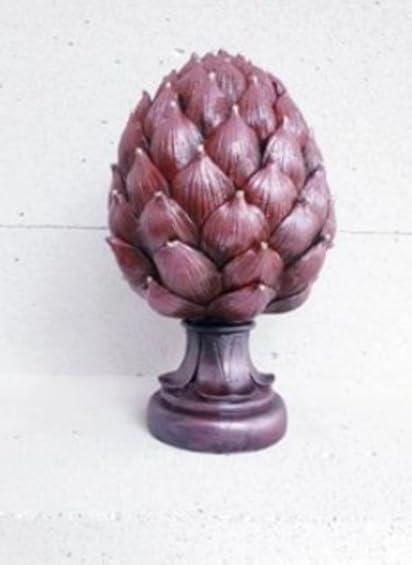Decorative Artichoke Sculpture, Elegant Artichoke Decor, Polyester Artichoke Sculpture, Artichoke Statue, Polyester Artichoke Statue