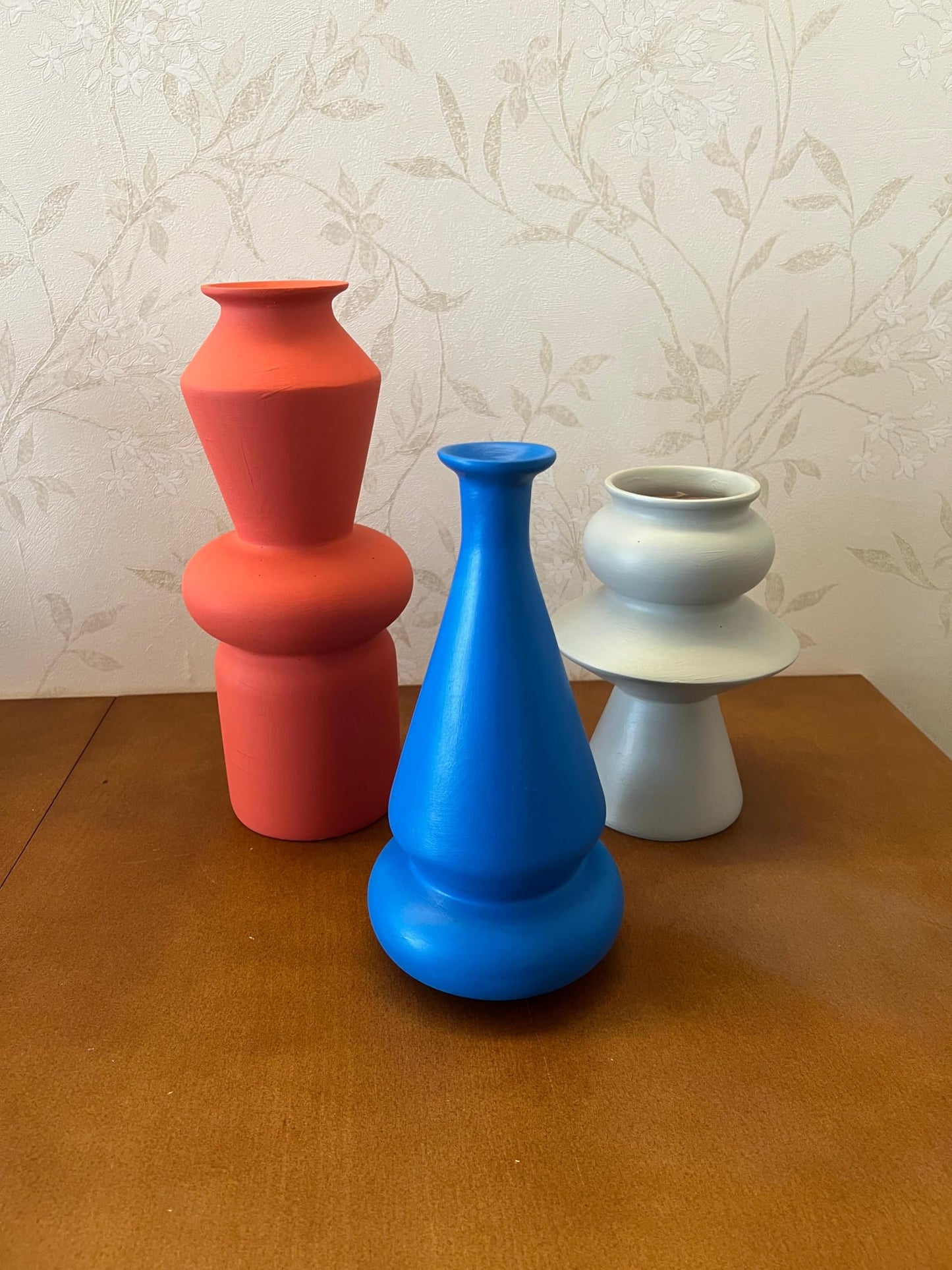 Modern Ceramic Vases Set, Geometric Decorative Vases, Minimalist Table Vase, Geometric Flower Vase, Boho Aesthetic Vases, Abstract Art Vases, Flower Vase
