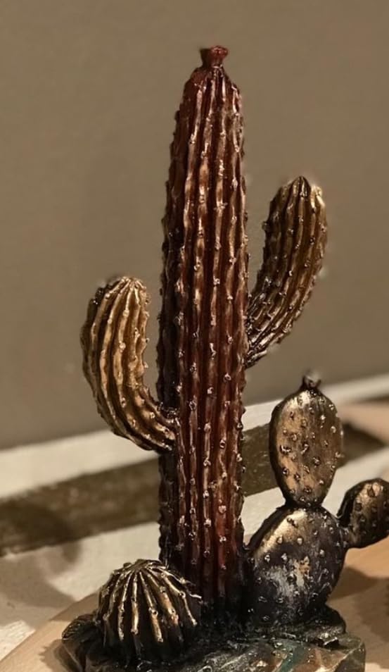 Decorative Cactus Statue, Polyester Cactus Decor, Cactus Statue, Cactus Home Decor, Artificial Cactus Art, Cactus Table Decor, Cactus Decor
