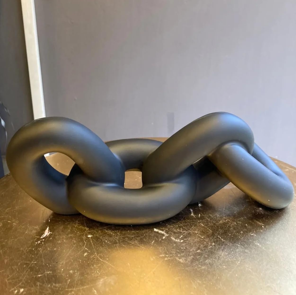Chain Sculpture, Decorative Chain, Modern Chain Decor, Abstract Chain Art, Home Accent Chain, Table Centerpiece Sculpture, Desk Chain Decor, Desk Chain Sculpture