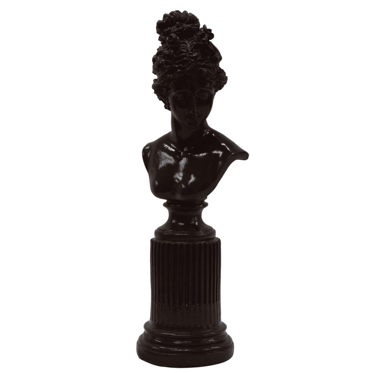Female Bust Sculpture,Elegant Bust Statue on Decorative Pedestal, Lafayette Sculpture, Lafayette Bust Decor, Greek Bust Statue, Lafayette Statue, Lafayette Figurine