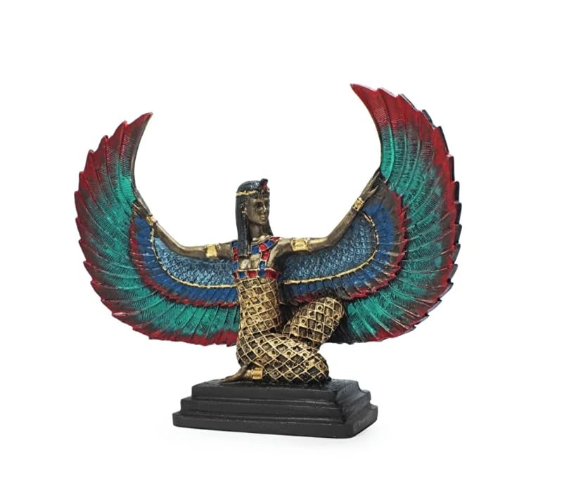Egyptian Maat Statue with Open Wings, Ancient Egypt Maat Sculpture, Egyptian Winged Maat Figurine, Egyptian Mythology Statue of Maat, Maat Sculpture, Maat Statue, Maat Decor