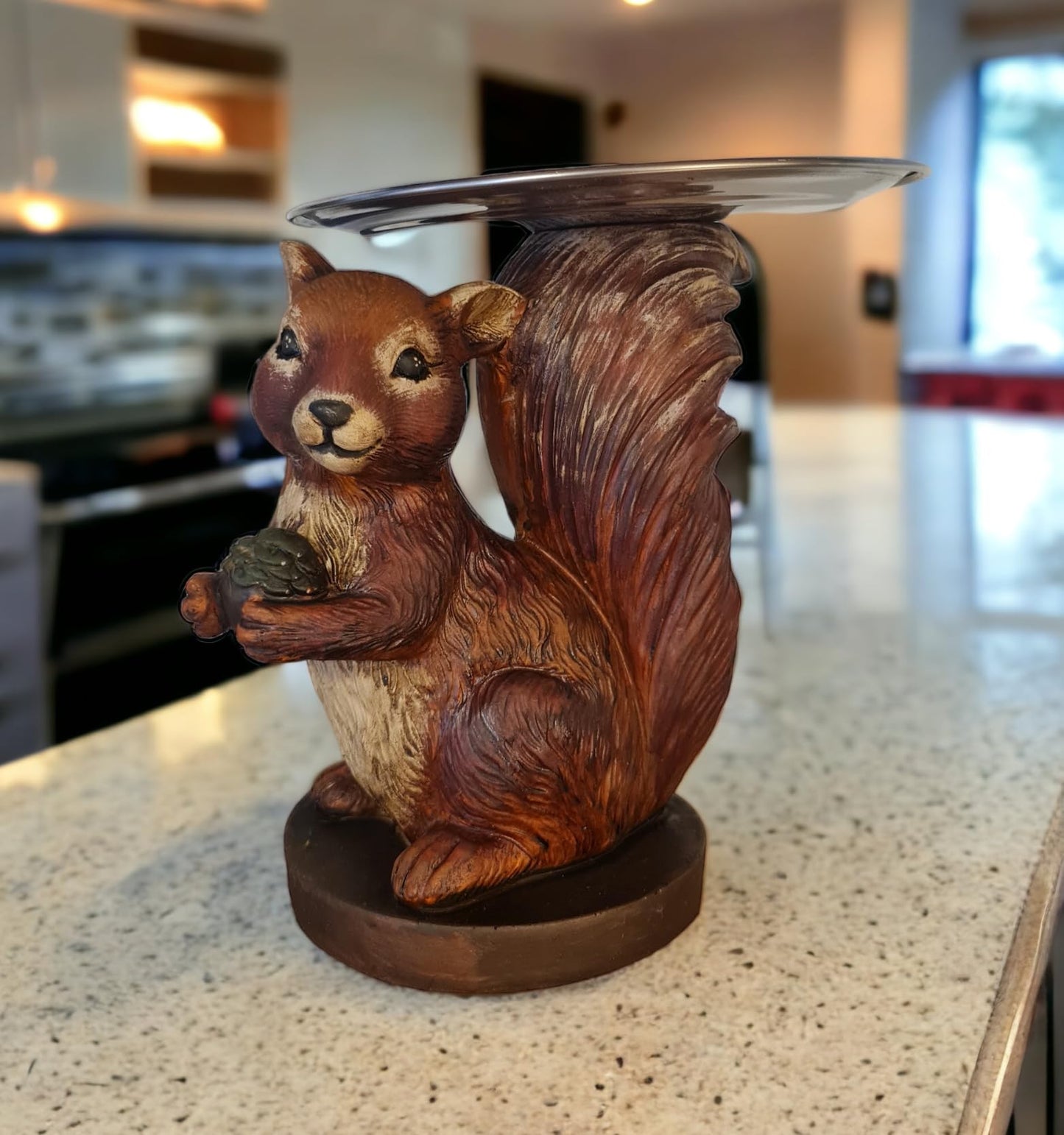 Adorable Squirrel Nut Bowl, Animal Serving Tray, Woodland Home Decor, Squirrel Nut Bowl, Squirrel Tray Decor, Squirrel Sculpture, Squirrel Statue, Squirrel Decor, Squirrel Figurine