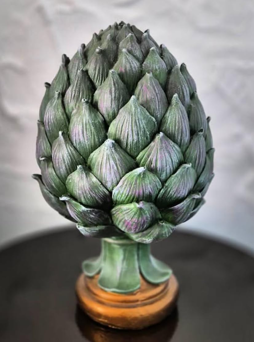 Decorative Artichoke Sculpture, Elegant Artichoke Decor, Polyester Artichoke Sculpture, Artichoke Statue, Polyester Artichoke Statue