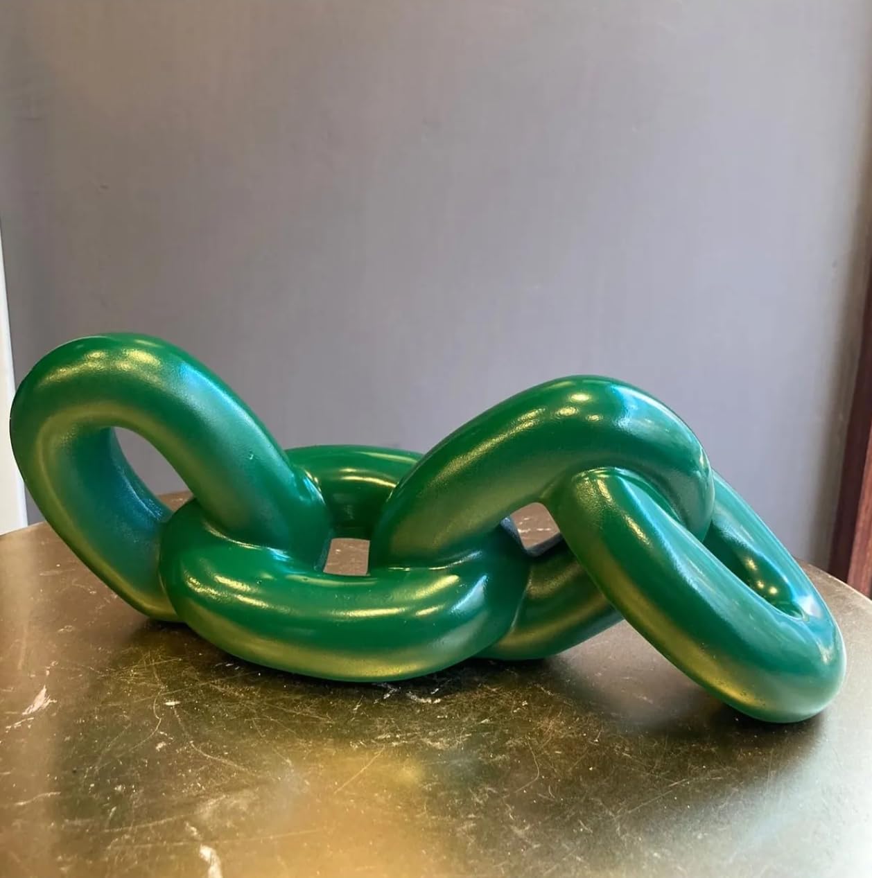 Chain Sculpture, Decorative Chain, Modern Chain Decor, Abstract Chain Art, Home Accent Chain, Table Centerpiece Sculpture, Desk Chain Decor, Desk Chain Sculpture