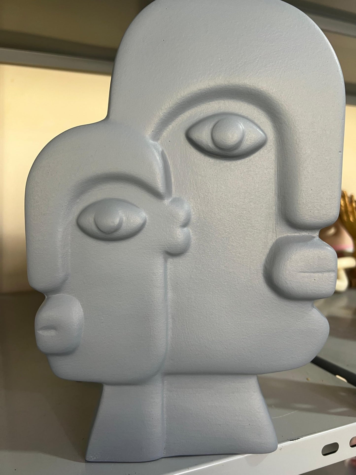 Ceramic Face Art Vase, Flower Face Vase, Abstract Face Sculpture, Nordic Style Vase, Nordic Rustic Decoration, Home Accents, Picasso Vase, Face Vase, Face Art Vase, Abstract Face Vase