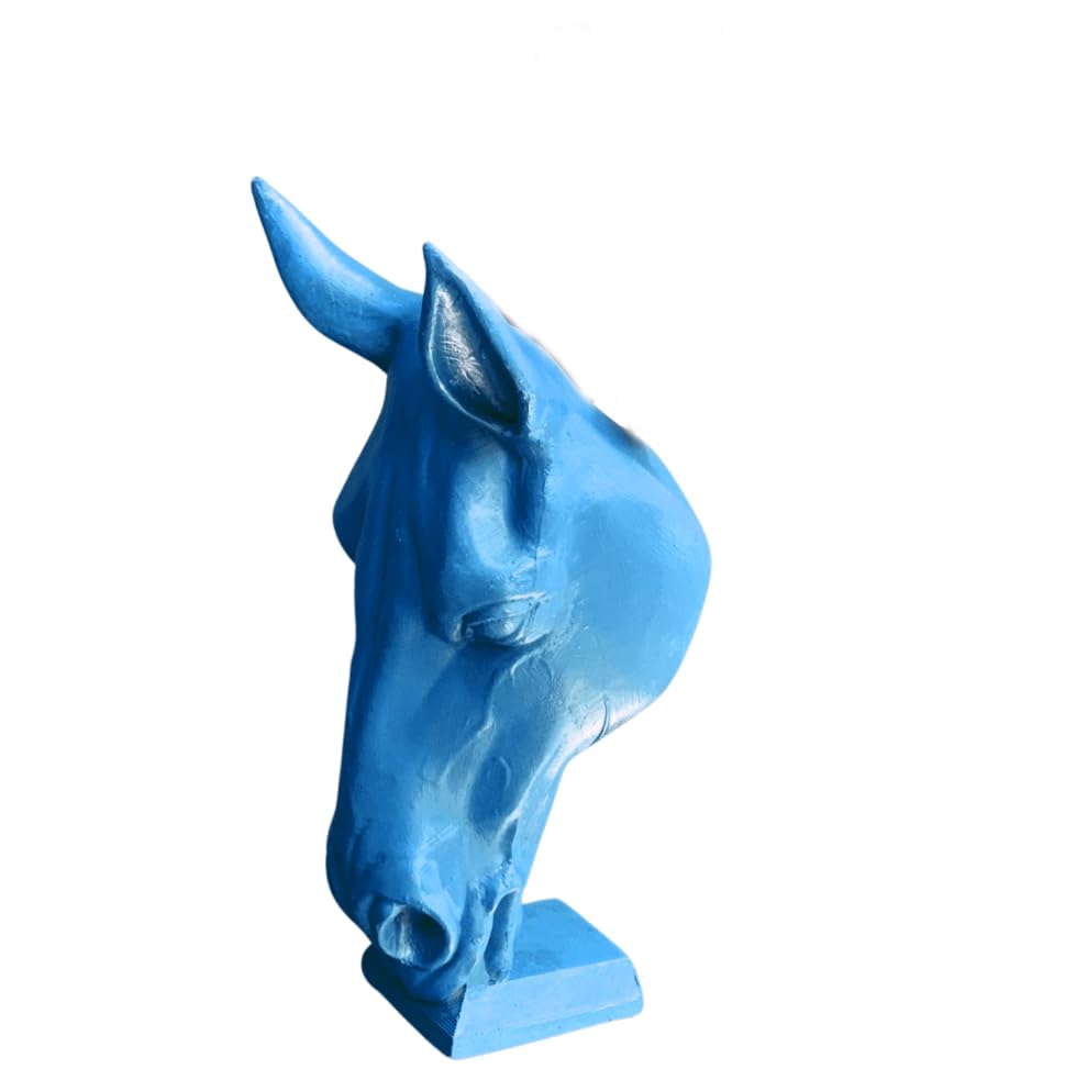 Horse Head Sculpture Vase, Unique Equestrian Planter, Horse Lover Gift, Horse Head Vase Decor, Horse Shaped Planter, Polyester Horse Vase