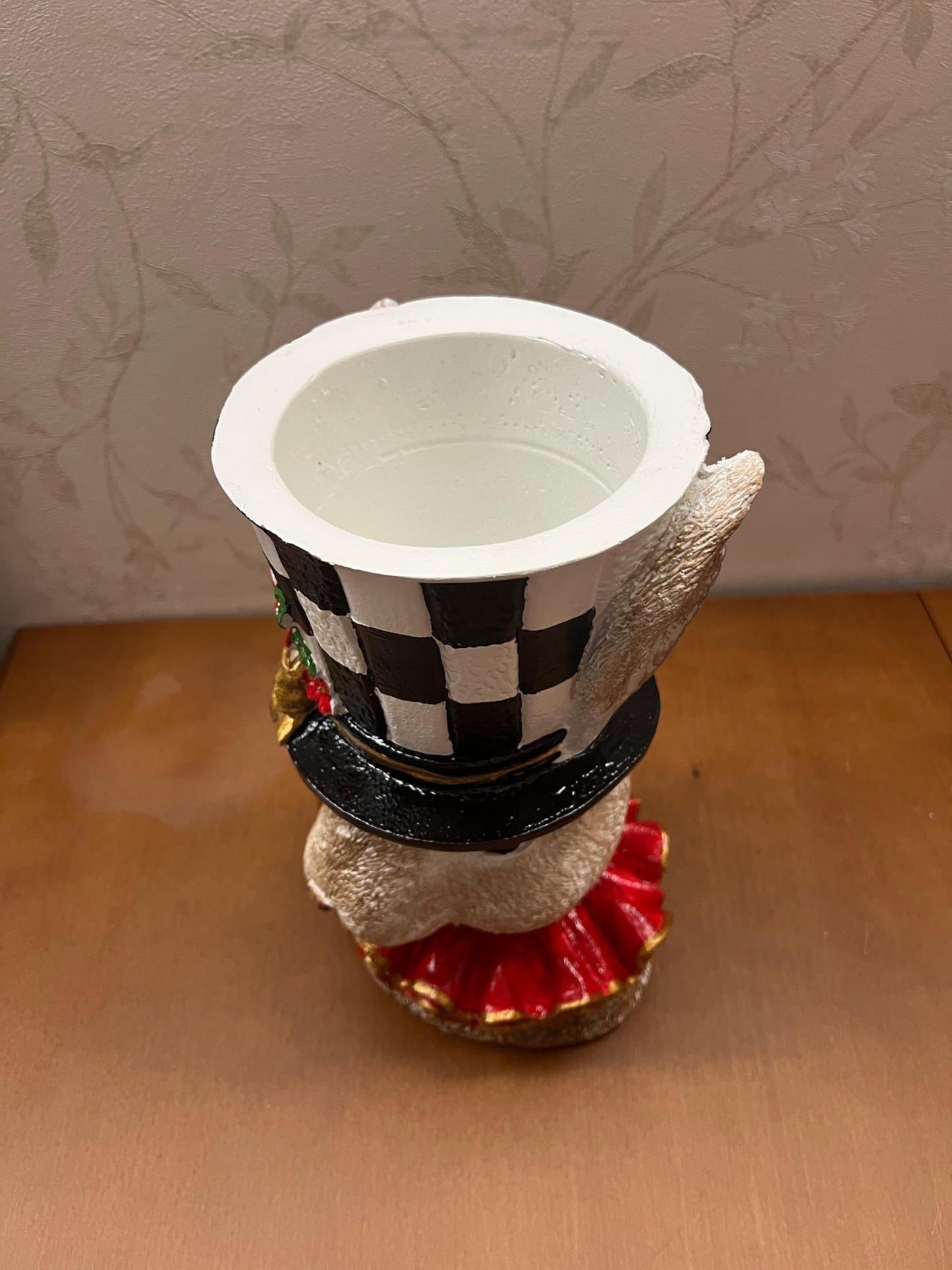 Große Hasenstatue Vase, Hasenfigur, handbemaltes Hasendekor, Osterhasen Tischdekoration, Osterhasen Figur, Hasenvase