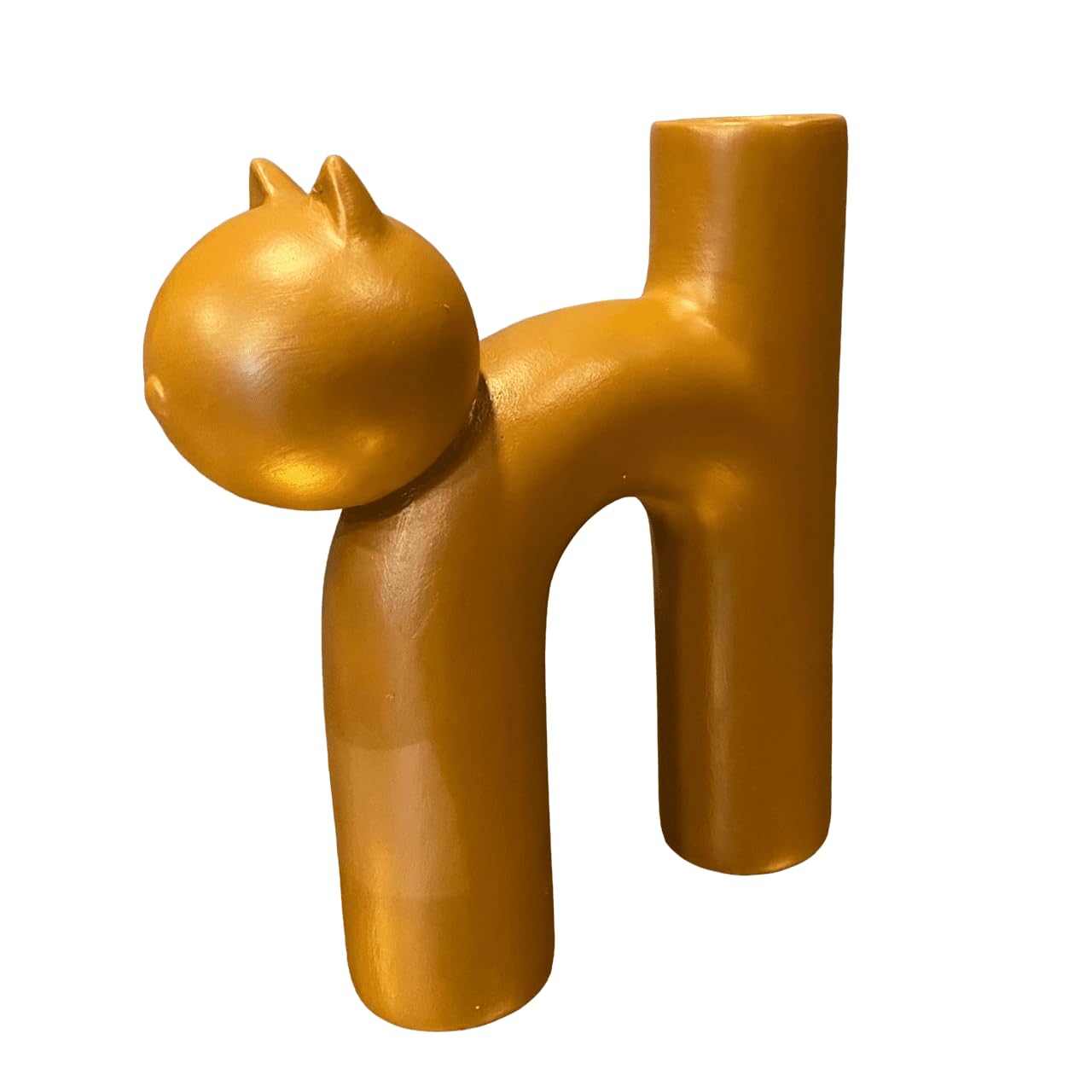 Süße Vase in Katzenform, Katzenvase für Blumen, Keramikvase, nordisches Kunstdekor, Geschenk für Zuhause, Geschenk für Katzenliebhaber, Keramik-Katzenvase, Katzenvase, Katzenförmige Vase, Blumenvase