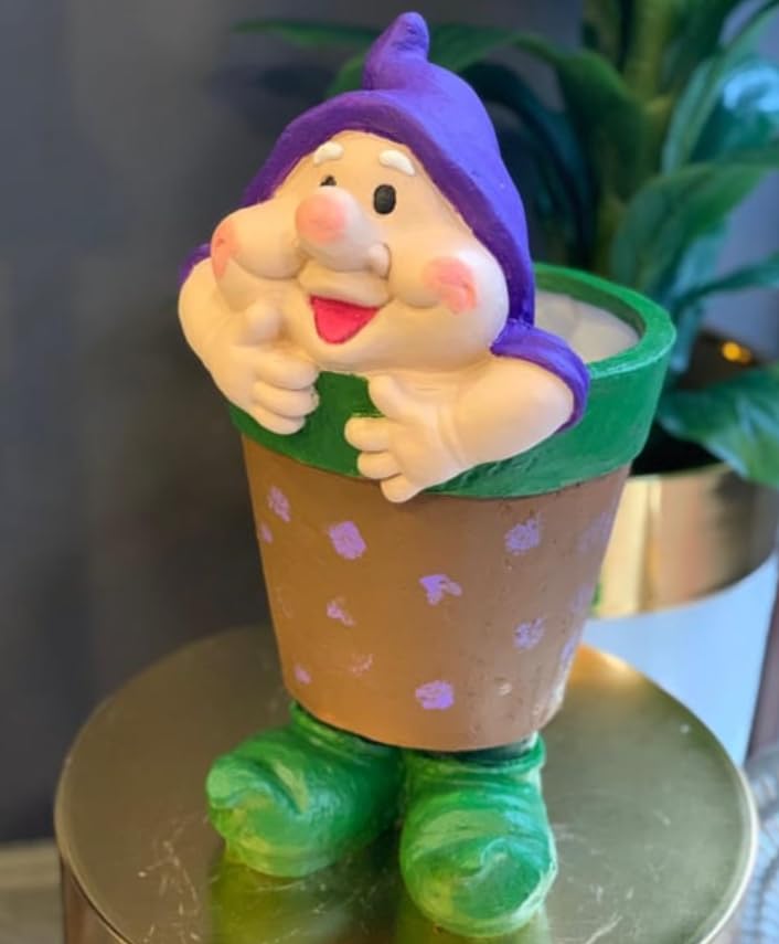 Large Gnome Flower Pot For Garden, Modern Home Garden Plant Pot, Large Polyester Flowerpot, Garden Gnome Decor, Garden Gnome Vase, Gnome Vase, Polyester Flowerpot, Gnome Flowerpot