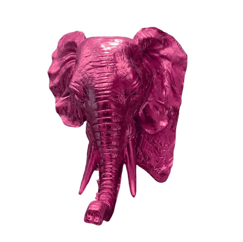 Elephant Wall Sculpture, Elegant Elephant Head Art Wall, Polyester Elephant Wall Decor, Elephant Head Wall Sculpture, Elephant Head Wall Decor, Elephant Head Wall Figurine