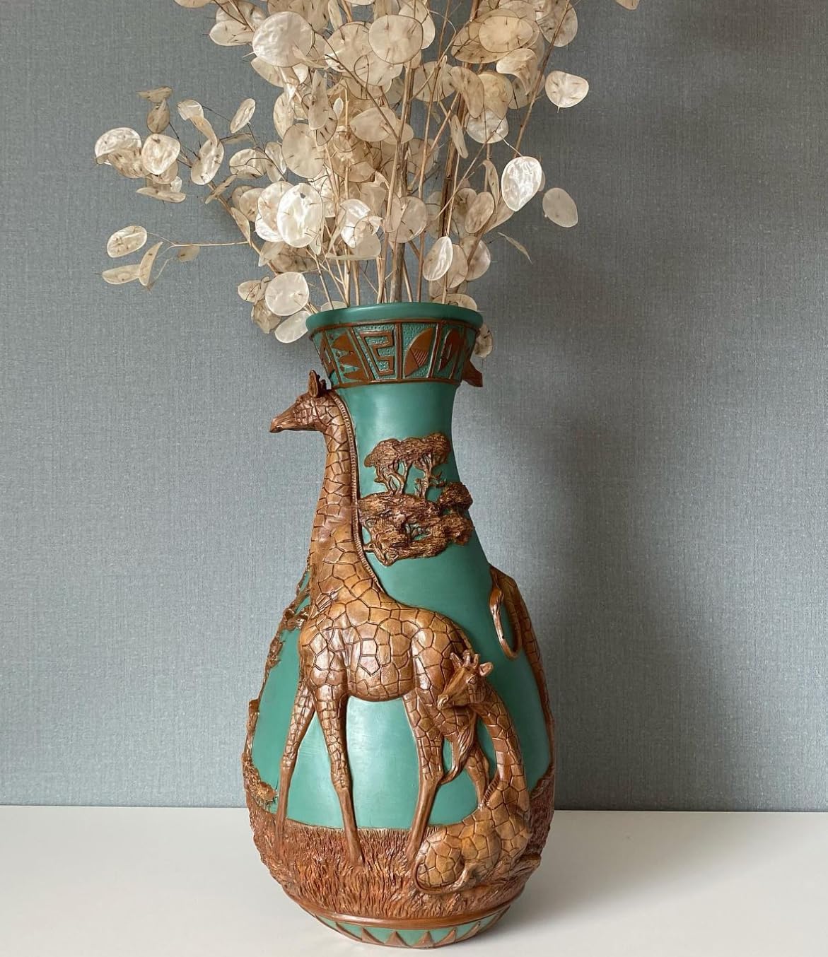 African Giraffe Vase, Handcrafted Animal Vase, Wildlife Decor, Giraffe Lover Gift, Giraffe Vase Decor, Safari Theme Vase, Giraffe Vase, African Giraffe Decor, Giraffe Decor